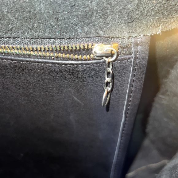 Vintage Coach Black Envelope Portfolio Briefcase Tote Bag With Brass Hardware - Picture 4 of 12